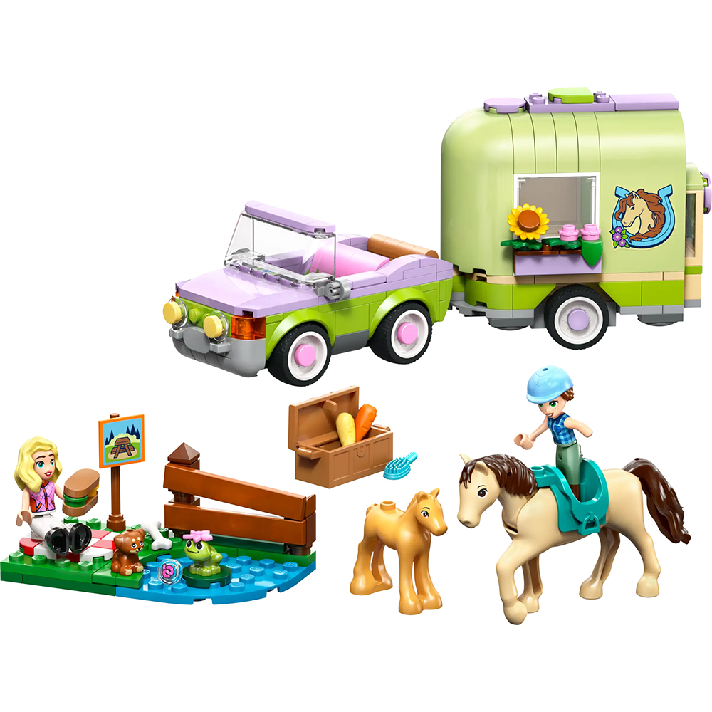 Picture of Lego Friends 42695 Pferd und Fohlen mit Pferdeanhänger
