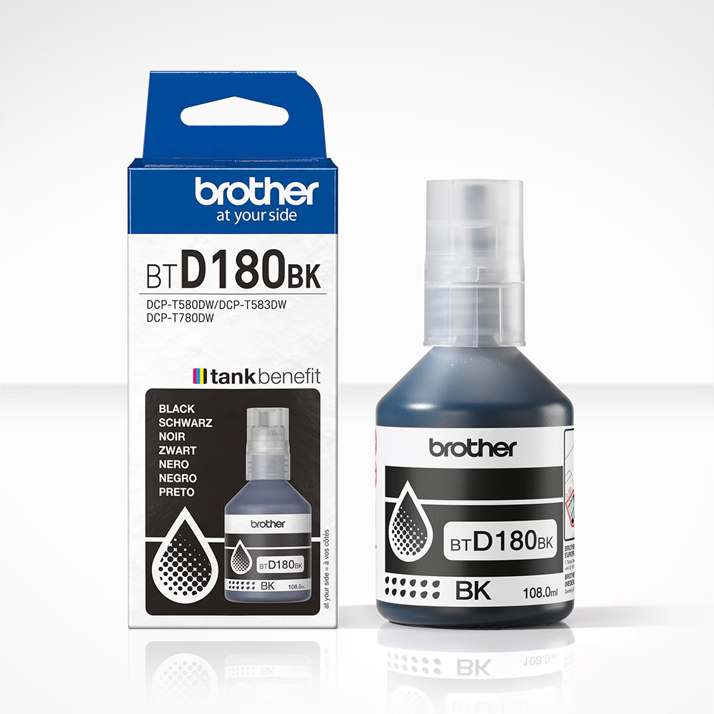 Bild von Brother Tintenflasche BTD180BK, schwarz