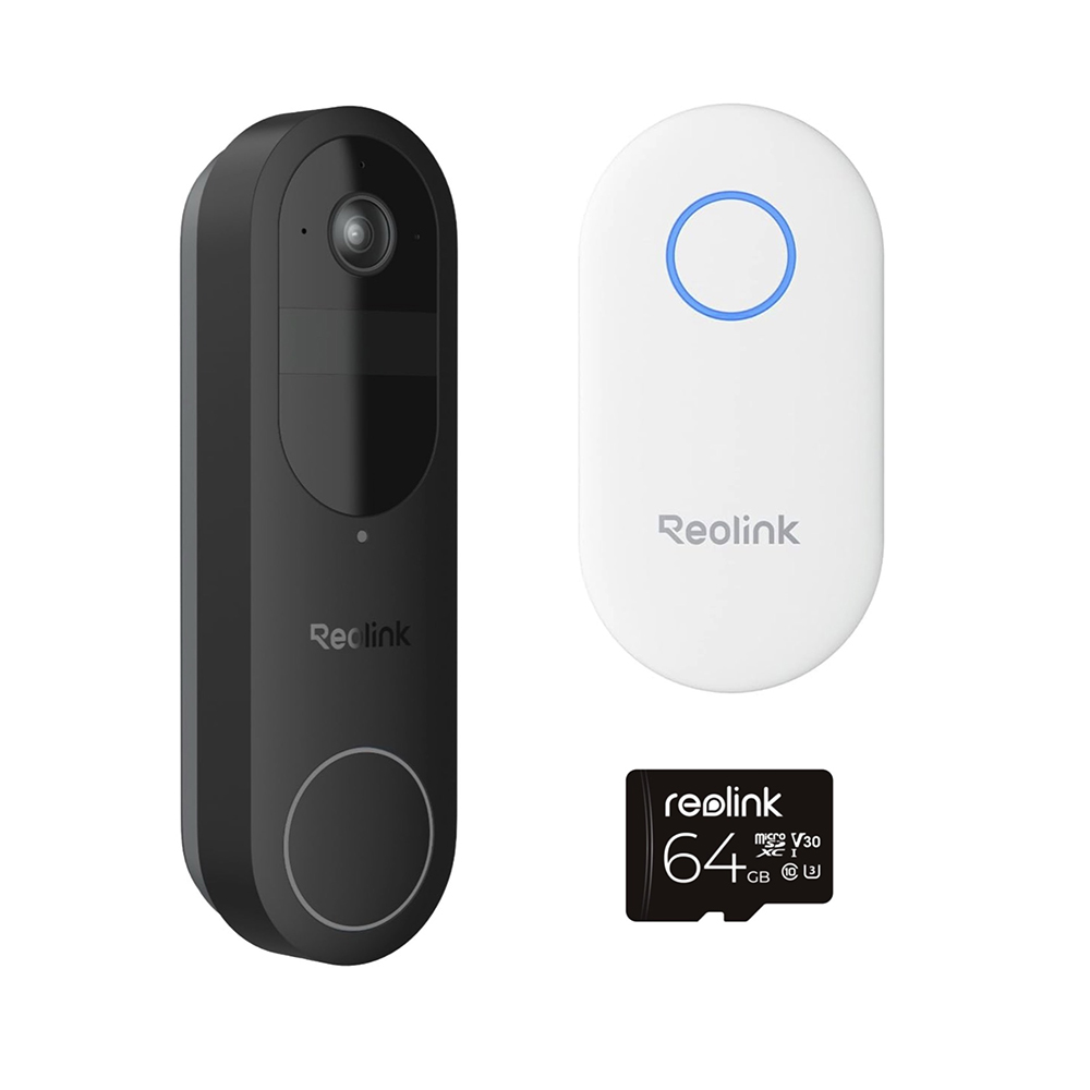 Picture of Reolink Türstation D340B 2K+ Battery Doorbell Chime + 64GB SD
