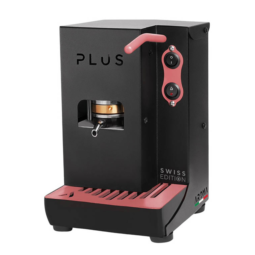 Bild von Aroma ESE-Pad-Kaffeemaschine Plus Swiss Edition Black/Pink