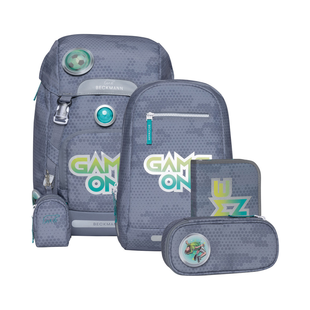 Picture of Beckmann Schulrucksack Classic Game On mit LED Set 6-teilig