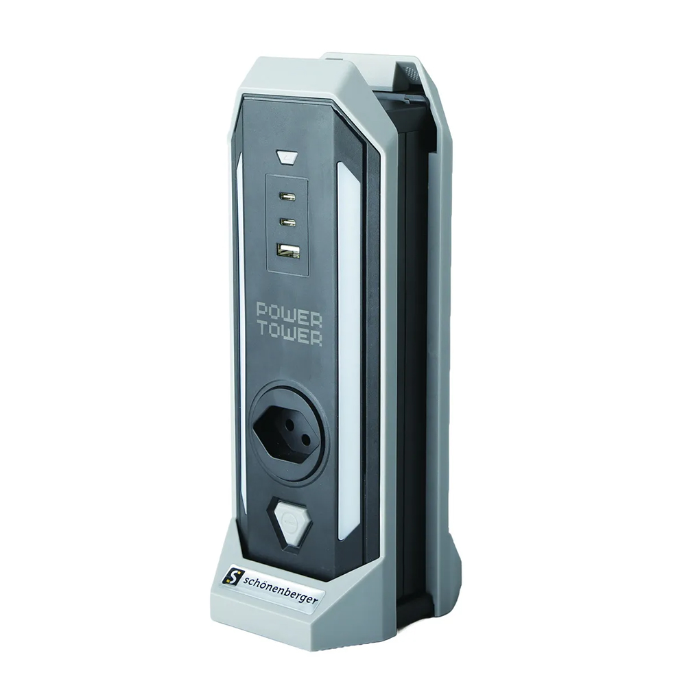 Bild von Schönenberger Power Tower 4x T13, 1x USB-A, 2x USB-C