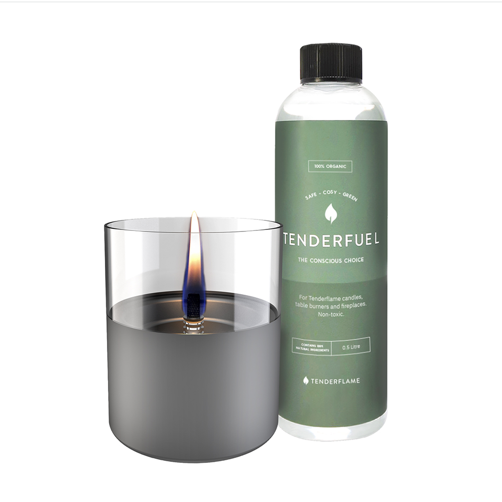 Picture of Tenderflame Tischkamin Lilly 10 Geschenkset dark grey