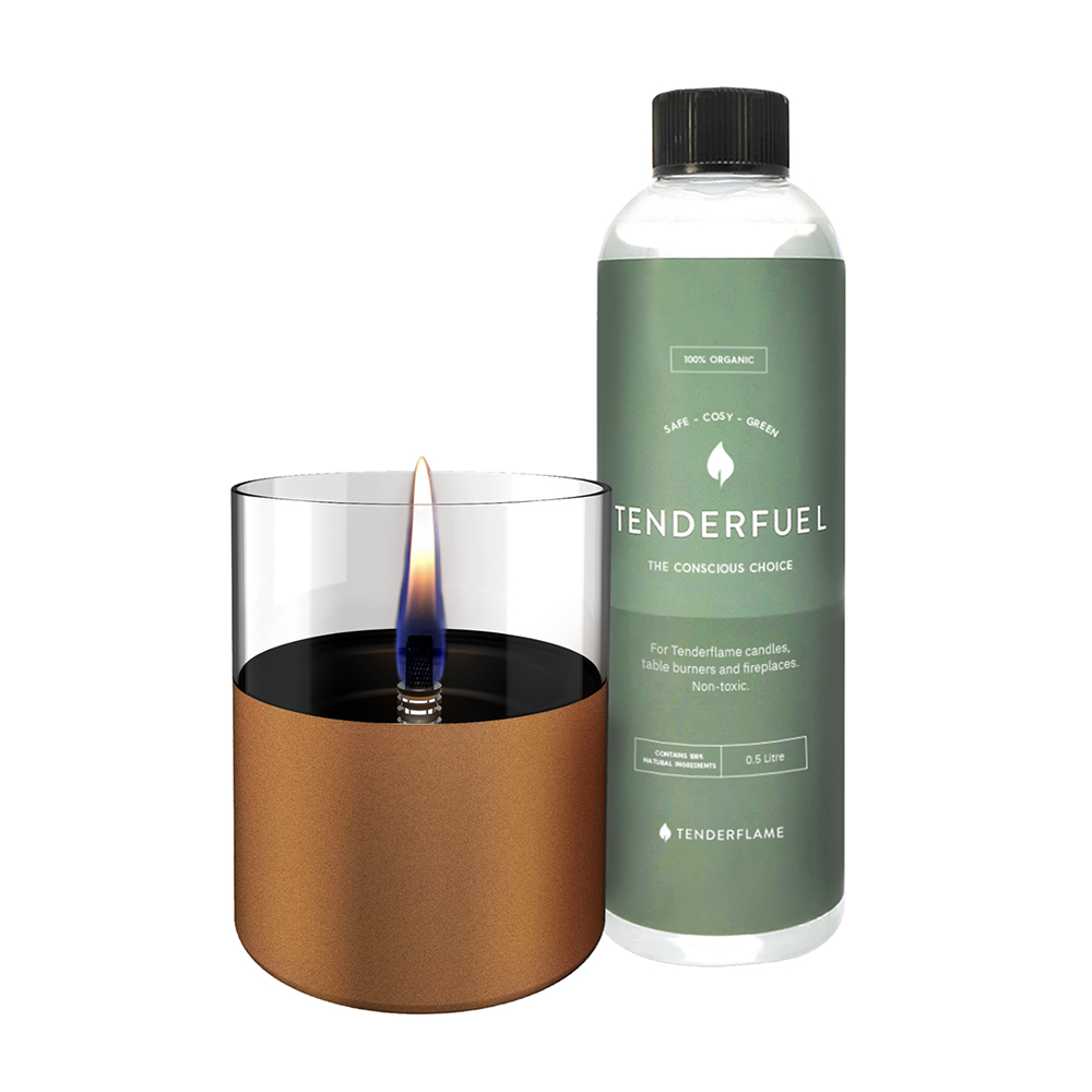 Picture of Tenderflame Tischkamin Lilly 10 Geschenkset bronze