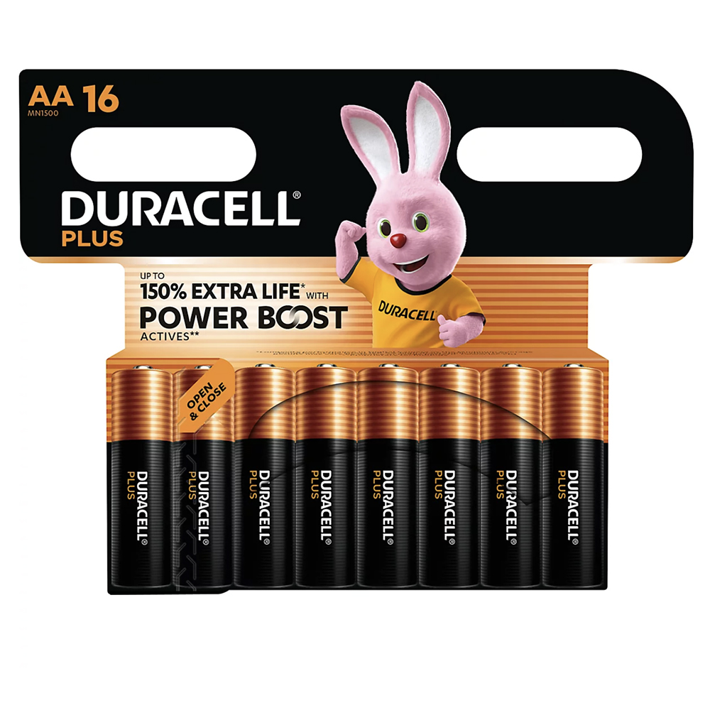 Bild von Duracell Batterien Plus Power Boost AA 16er