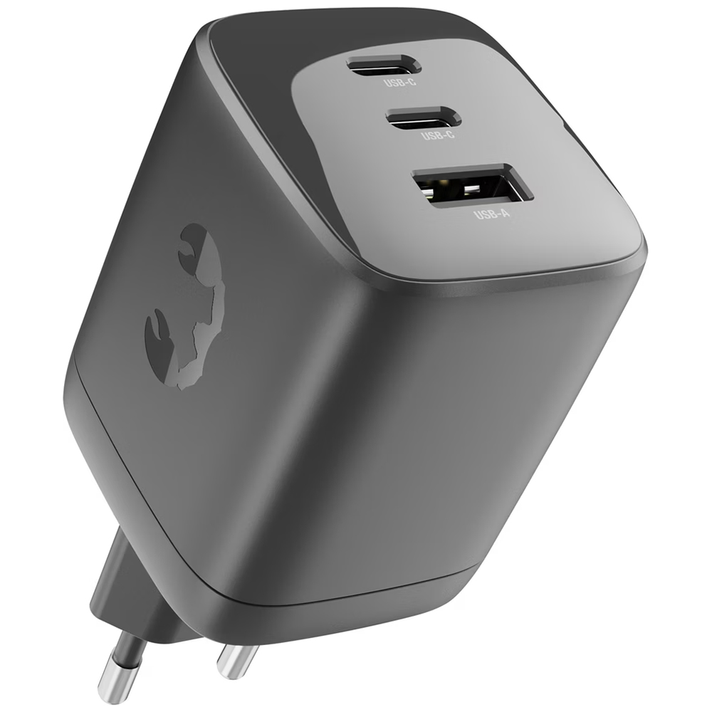Picture of Fresh'N Rebel Wall Charger 100W, 2x USB-C, 1x USB-A, Storm Grey