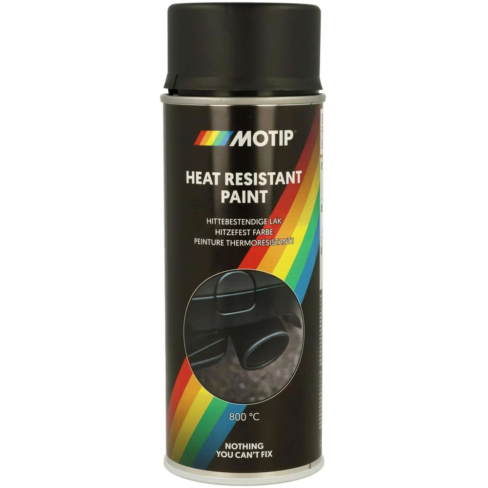 Bild von Motip Hitzeresistenter Farbspray Schwarz 400ml