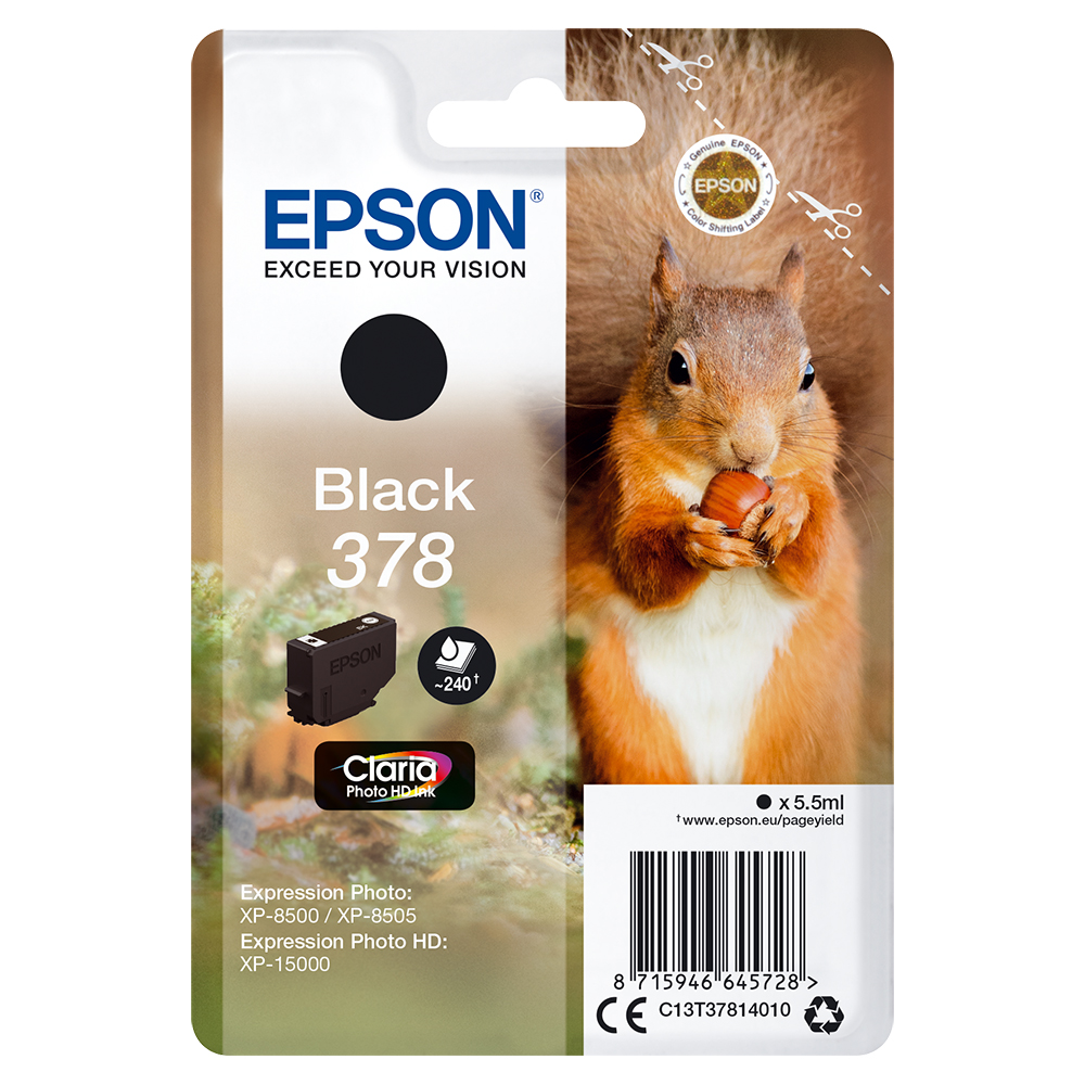 Bild von EPSON 378 Tintenpatrone, schwarz