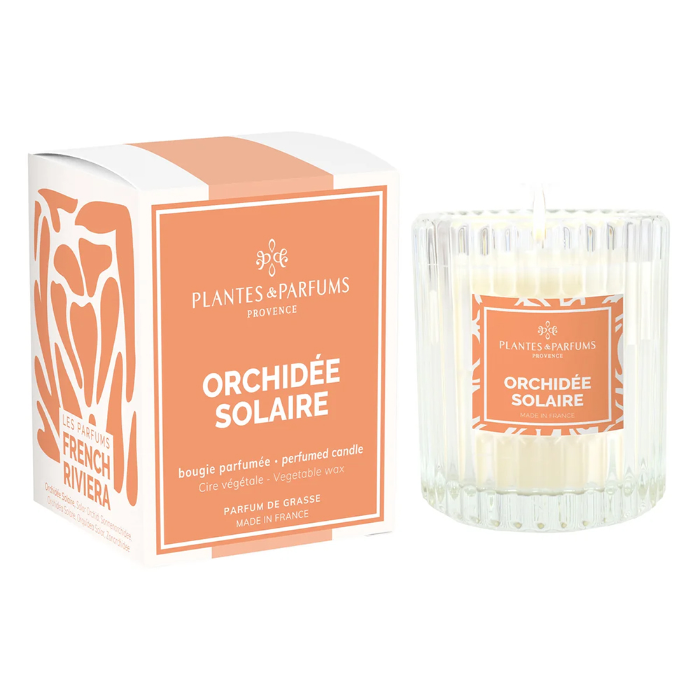 Picture of Plantes & Parfums Pflanzliche Duftkerze Orchidée Solaire 180g