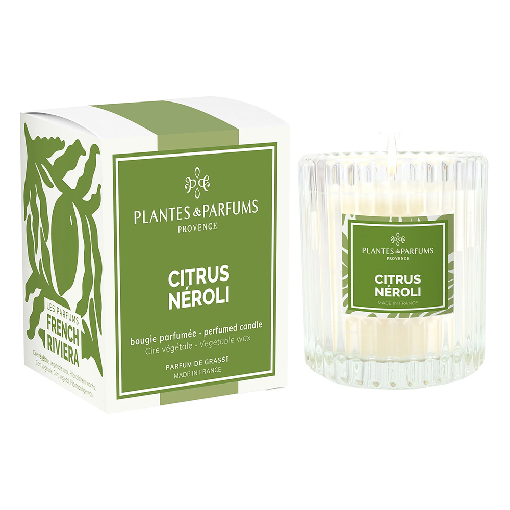Picture of Plantes & Parfums Pflanzliche Duftkerze Citrus Néroli 180g