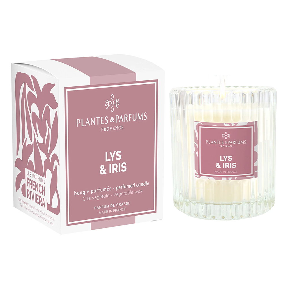 Picture of Plantes & Parfums Pflanzliche Duftkerze Lys & Iris 180g