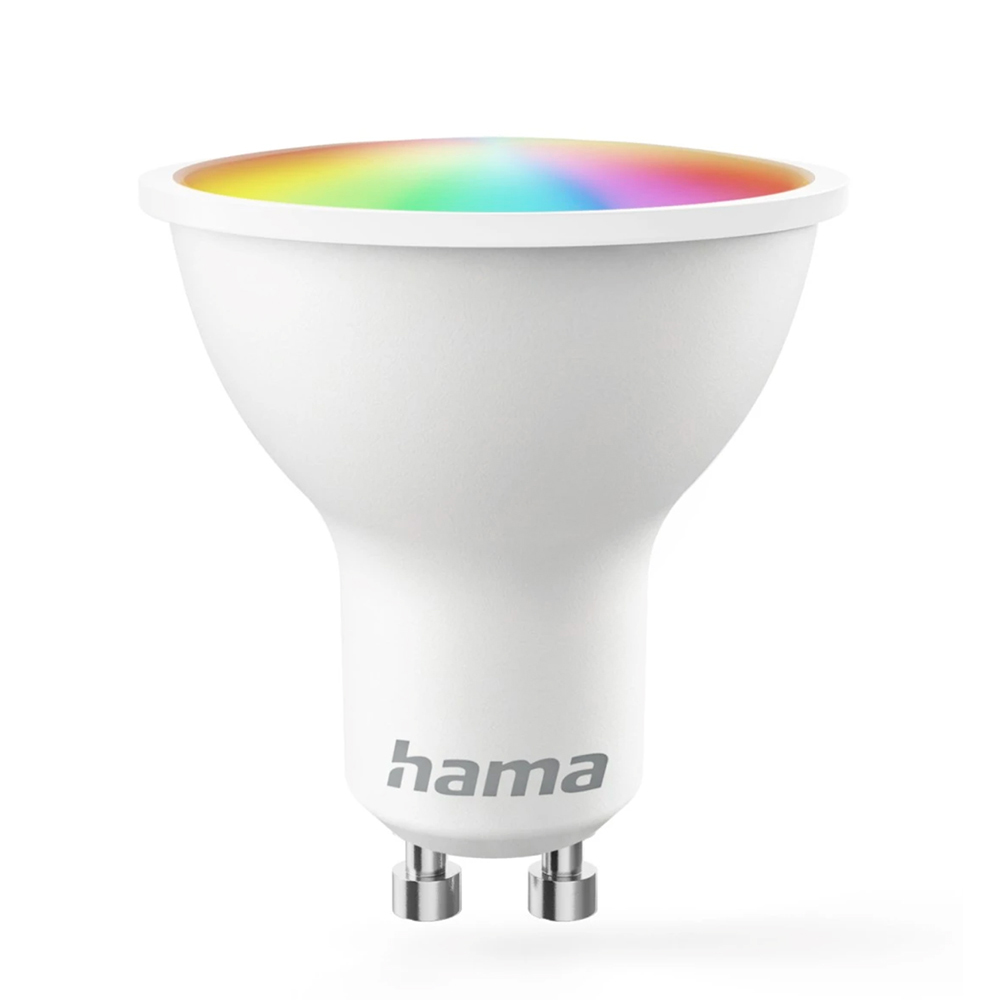 Bild von Hama Smartes LED-WLAN-Leuchtmittel GU10, 4,9 W, Matter, Reflekt, dimmbar