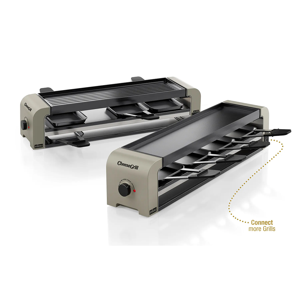 Picture of Stöckli Raclettegrill CheeseGrill 4 Connect Set Ivory Gold