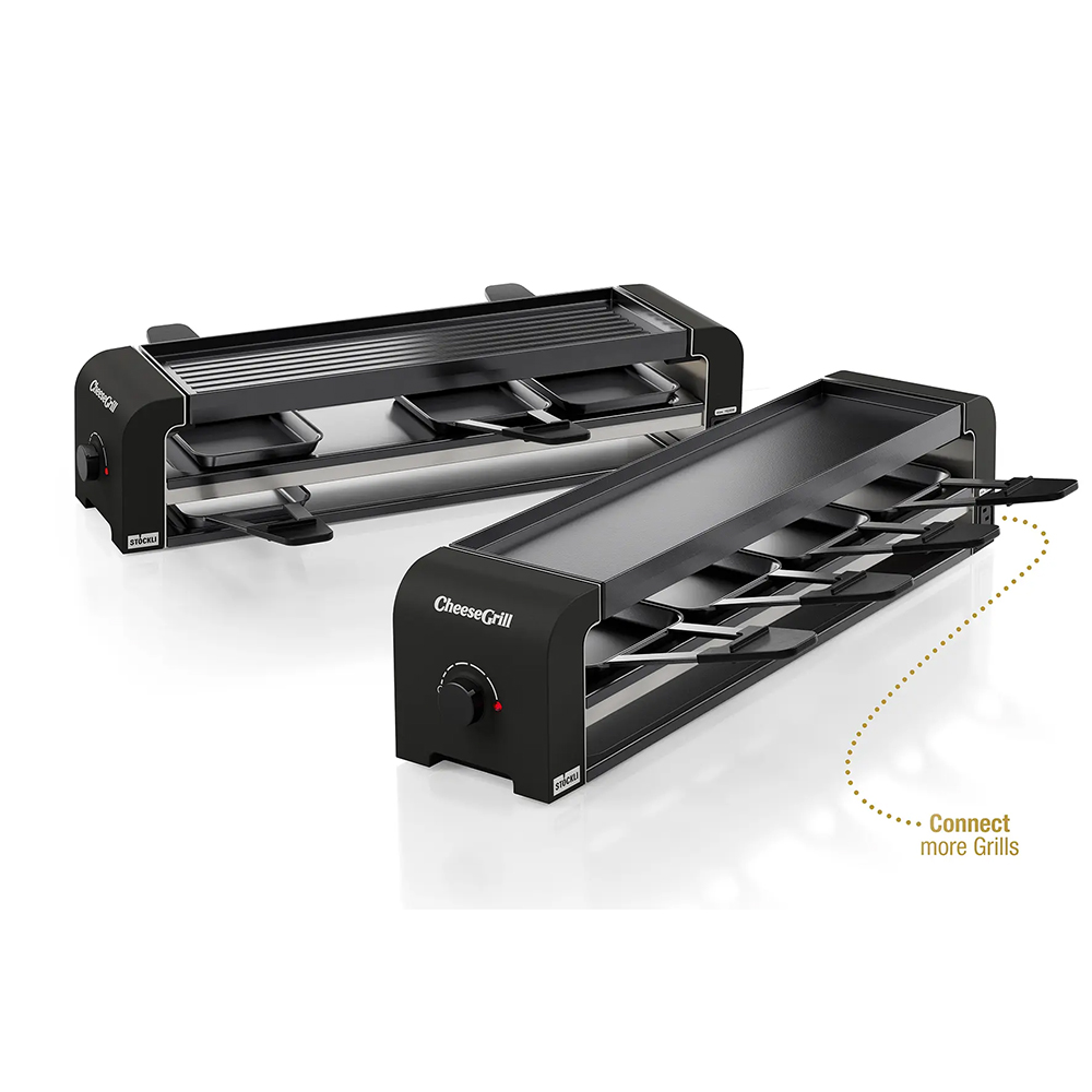 Picture of Stöckli Raclettegrill CheeseGrill 4 Connect Set Black