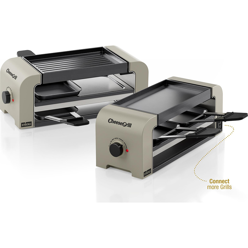 Bild von Stöckli Raclettegrill CheeseGrill 2 Connect Set Ivory Gold