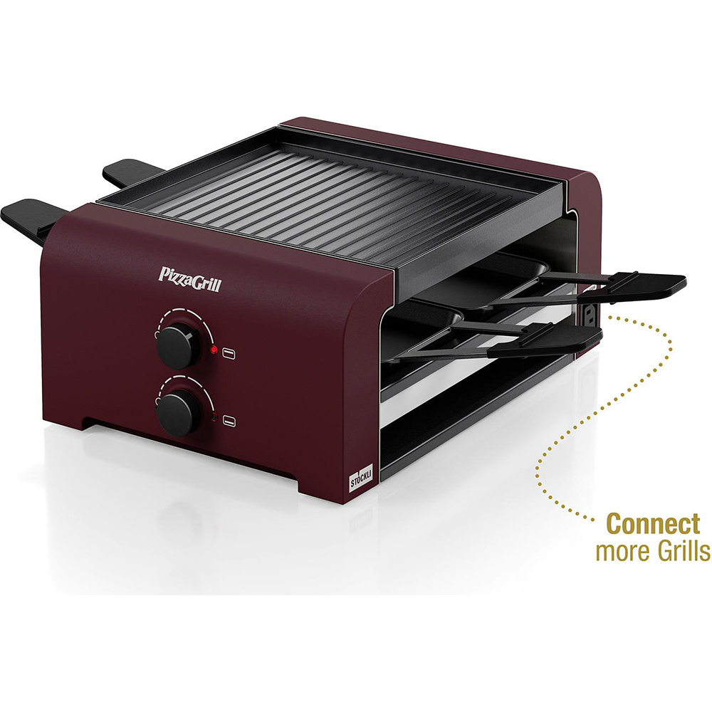 Bild von Stöckli Raclettegrill PizzaGrill 4 Connect Merlot Red