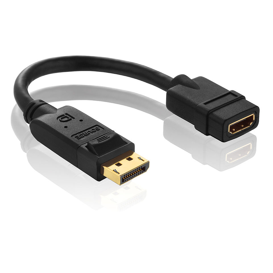 Picture of PureLink DisplayPort-HDMI Adapter m-f, 0.1 m