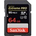 Picture of SanDisk Extreme Pro SDXC 64 GB Speicherkarte, 200MB/s Lesegeschwindigkeit, 140 MB/s Schreibgeschwindigkeit