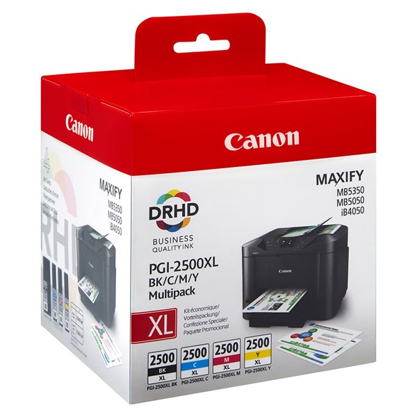 Picture of Canon Tintenpatrone PGI-2500BKCMY Multipack XL, 19.3 ml